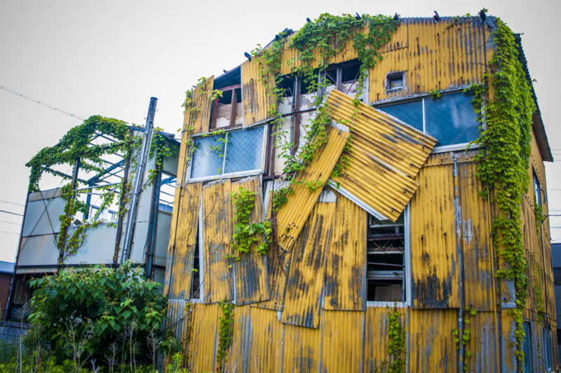 建物　パッチワーク　つぎはぎ