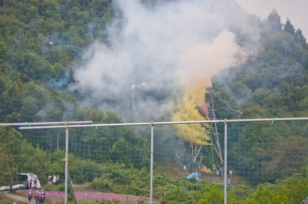 龍勢祭り 失敗 ロケット打ち上げ 龍勢祭り 失敗 ロケット打ち上げ
