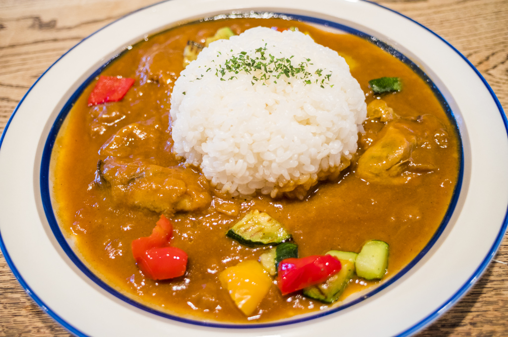 三重県鳥羽市浦村町海の博物館カフェあらみの名物海の幸かきカレー