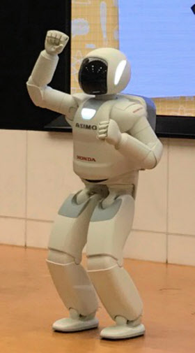 日本を代表する人型ロボットのアシモ 日本を代表する人型ロボットのアシモ