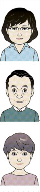 筧幸子(かけい・さちこ、48=上) 筧良男(かけい・よしお、52=中) 筧恵(かけい・めぐみ、25)