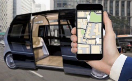 5G通信対応による自動運転バスの高性能化のイメージ写真（図虫提供）