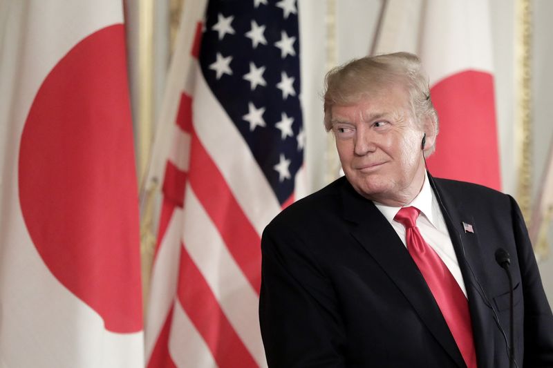 U.S. President Donald Trump and Japanese Prime Minister Shizo Abe Joint News Conference