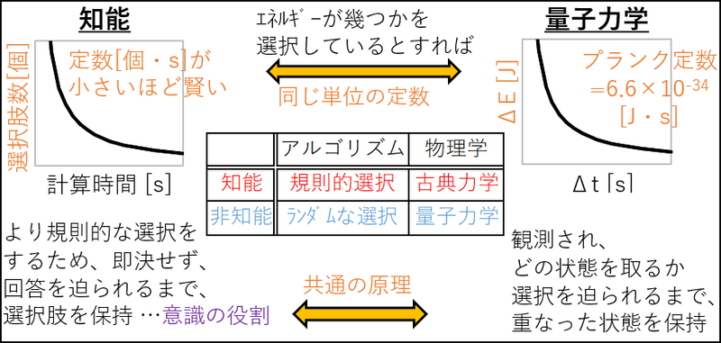 知能と量子力学の対比