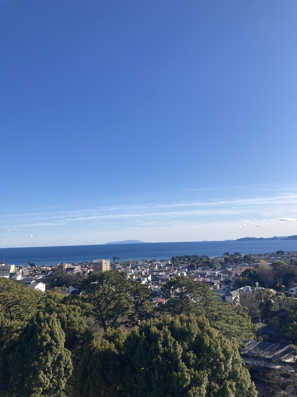 小田原城天守閣からの眺望（別角度）