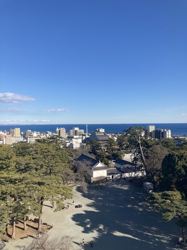 小田原城本丸広場からの眺め