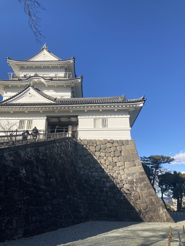 小田原城天守閣と石垣（近景）