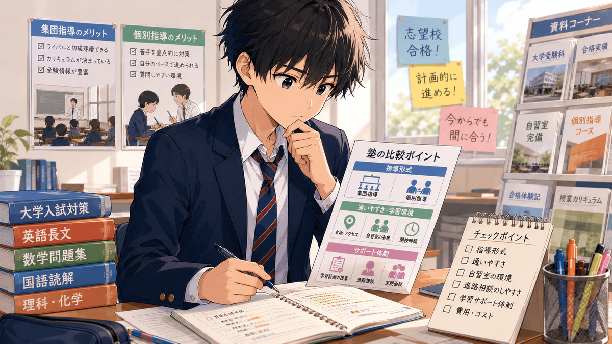 高3の9月塾選びポイント