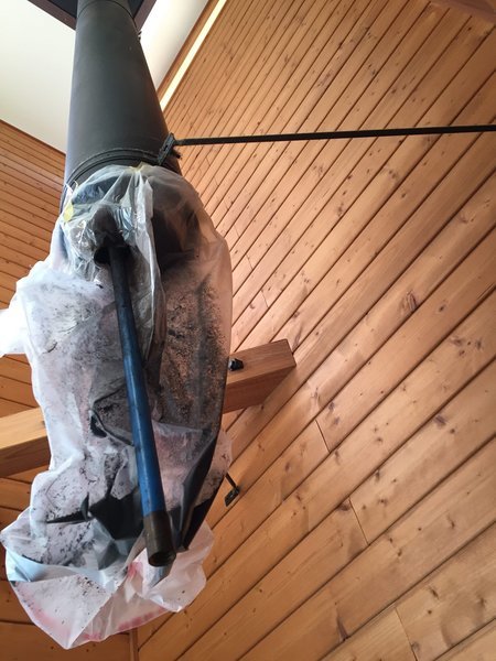 薪ストーブ煙突掃除