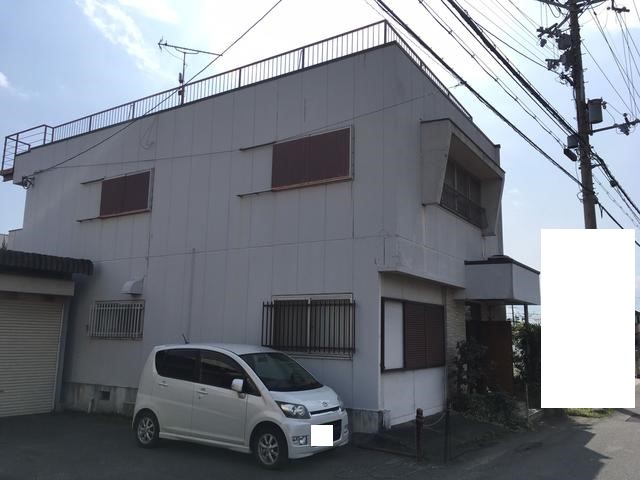 外壁塗装前の物件の全景