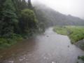 前日の雨により増水気味