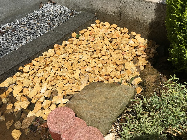 3分後に水が引いた様子
