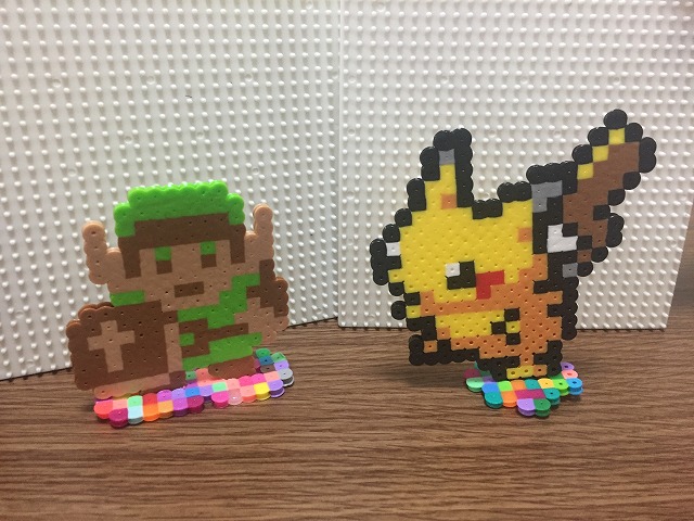 アイロンビーズ ファミコン版 ゼルダの伝説のリンク とピカチュウ を作ってみた ズボラな週末ガーデニング