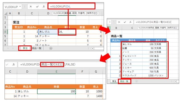 VLOOKUPで別シートを参照するには?記述方法や実践例を解説 - アンドエンジニア - エンジニアのこと、エンジニアから。