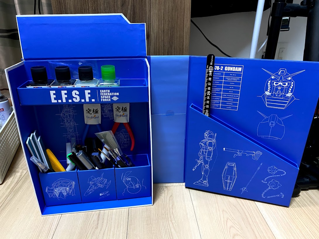 プレミアムバンダイで【機動戦士ガンダム 机上工具BOX】を