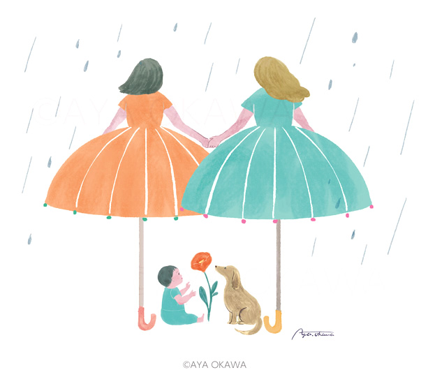 おしゃれな人物イラスト