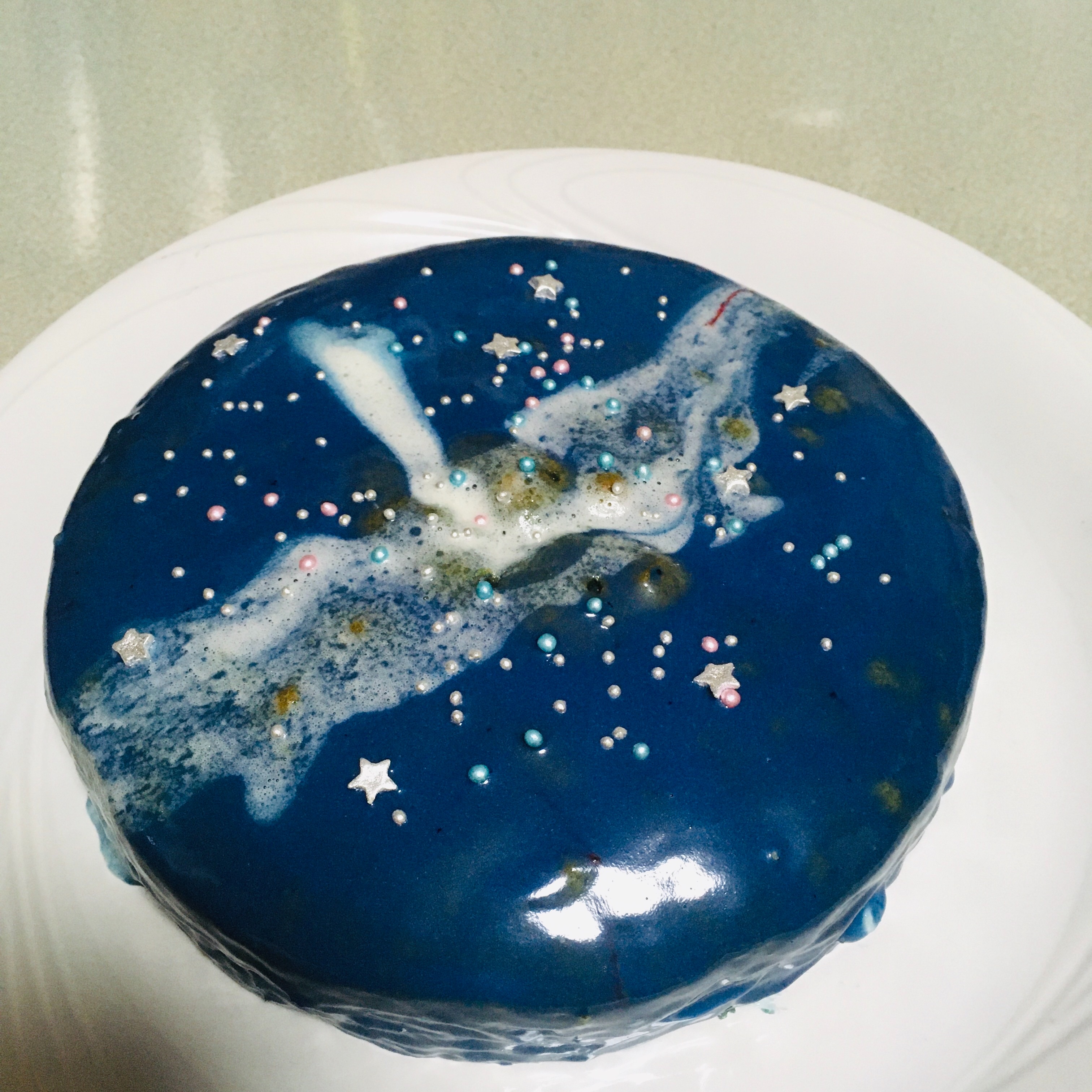 一織の誕生日だから本当に青いケーキ焼いた話。 - 虹は五色でも七色でも, image size:3024x3024