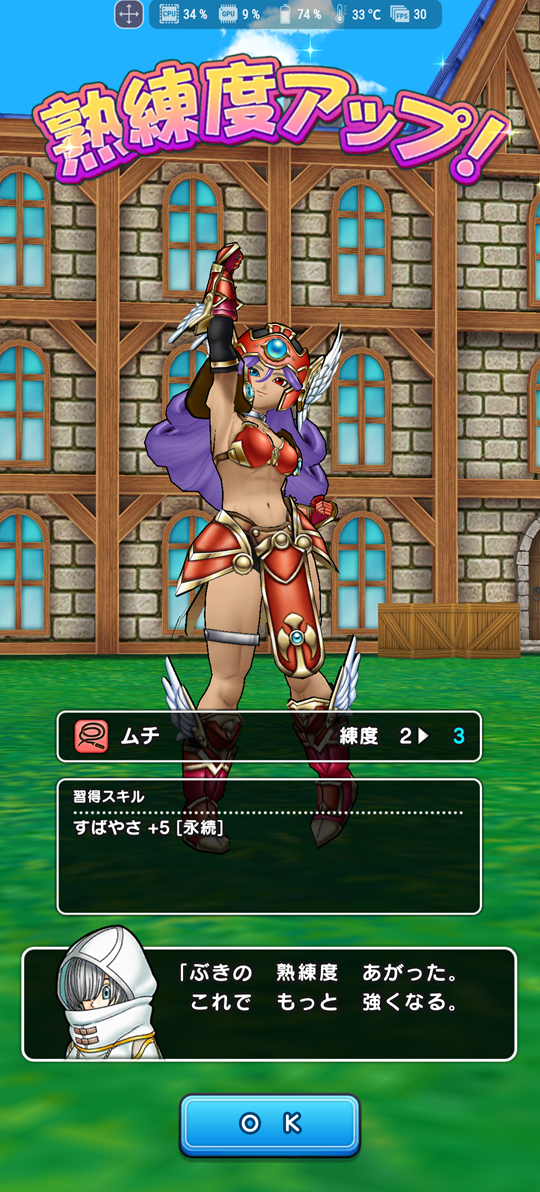 ドラゴンクエストウォーク　ドラクエウォーク　DQW　ぶき熟練度