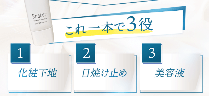 ブレイター薬用UV美容液は1本3役