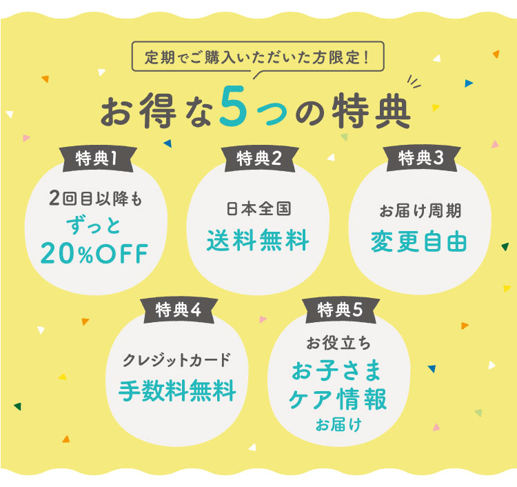 アトピッグ公式サイトの5大特典