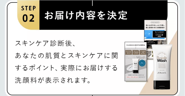 ビスポークウォッシュ利用開始の流れ②