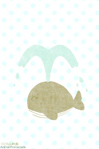 個別 イラスト 携帯待受 クジラ 夏の日の光景 くじらん町長 携帯待受 3x480 Iphone用 の写真 画像 夏の日の光景 Animal Promenade