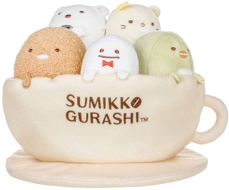 すみっコぐらし ぬいぐるみ 海外限定 カフェ コーヒーカップ てのり