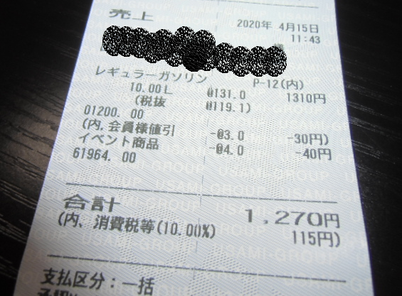 ２等当選 節約 宇佐美gsでレギュラーガソリン １２７になりました 在宅介護１６年の闘い