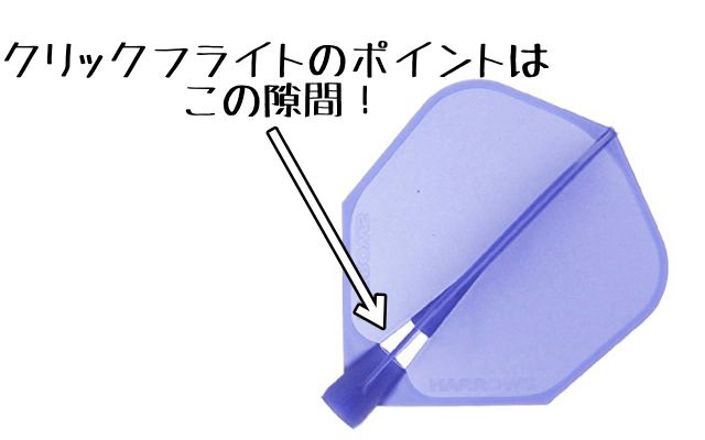 クリックフライトの隙間のおかげでフライトごと買い換えなくて良い