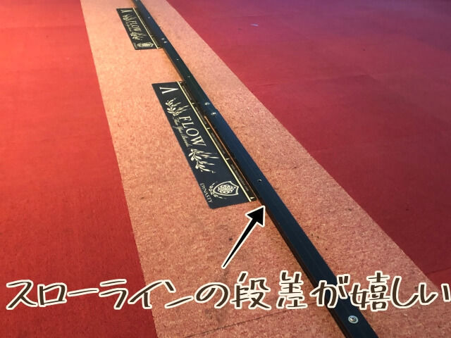モナコ調布駅前店のダーツはスローラインの段差が良い