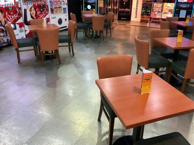 池袋TDSのイートインスペース