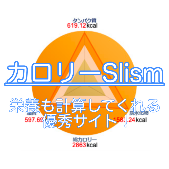 筋トレをする時に便利なカロリー計算サイトカロリーslismがおすすめ