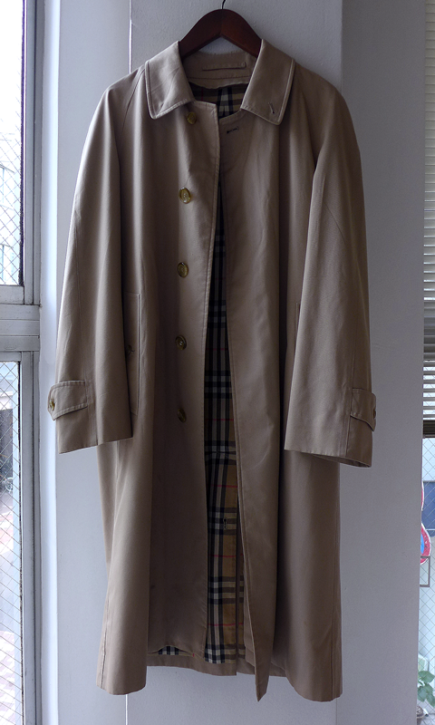 1980s Vintage Burberrys Stain Collar Coat (Balmacaan Coat
