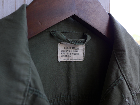 1960s Vintage U.S.Army Jungle Fatigue Jacket 2nd~3rd (XS-R 1960s Vintage U.S.Army Jungle Fatigue Jacket 2nd~3rd (XS-R