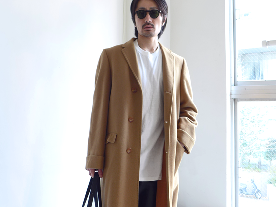 1960s Vintage Cashmere Chester Field Coat ヴィンテージカシミア ...