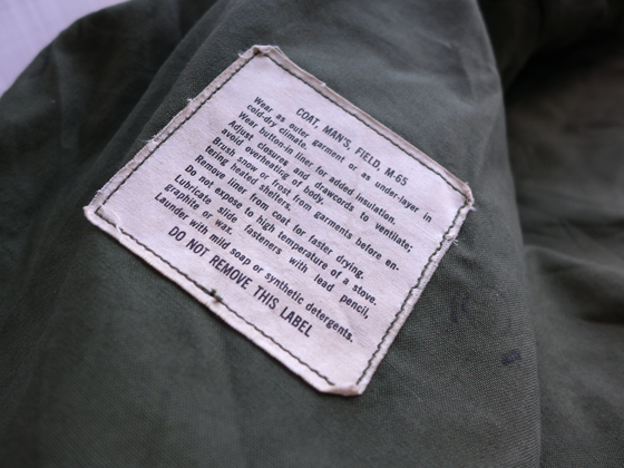 1960s Vintage U.S.ARMY M-65 2nd Aluminum Zipper (R-S
