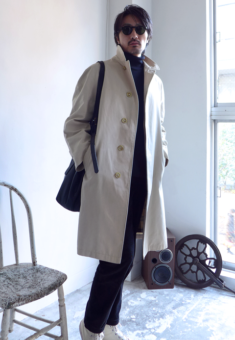 1970s Vintage Burberrys Stain Collar Coat (Balmacaan Coat) ヴィンテージ英国製