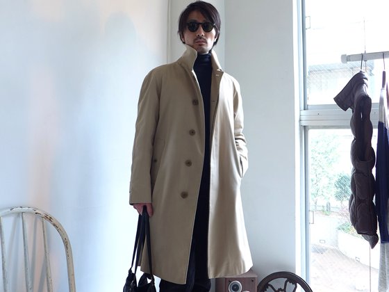 1970s Vintage Burberrys Stain Collar Coat (Balmacaan Coat) ヴィンテージ英国製