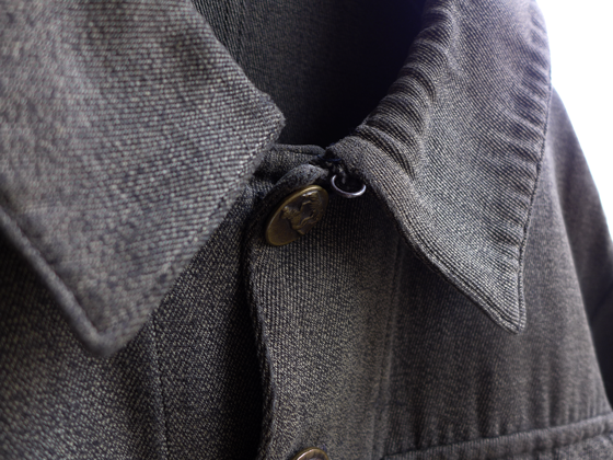 30-40s France Vintage Black Chambray HBT Huntin