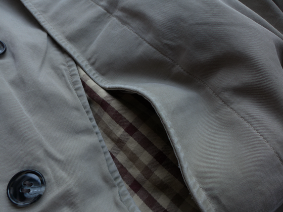 60s【Vintage Aquascutum StainCollar Coat】 1960s Vintage Aquascutum Cotton Stain Collar Coat