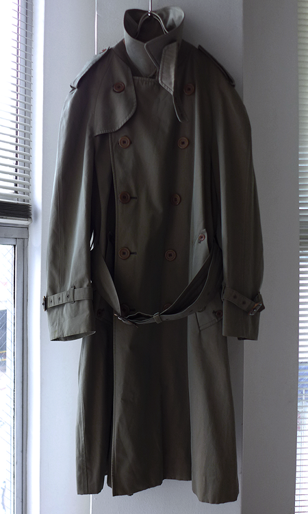 最終80s vintage Aquascutumトレンチコート 1980's Canada trench Coat by Aquascutum Navy 80年代アクア
