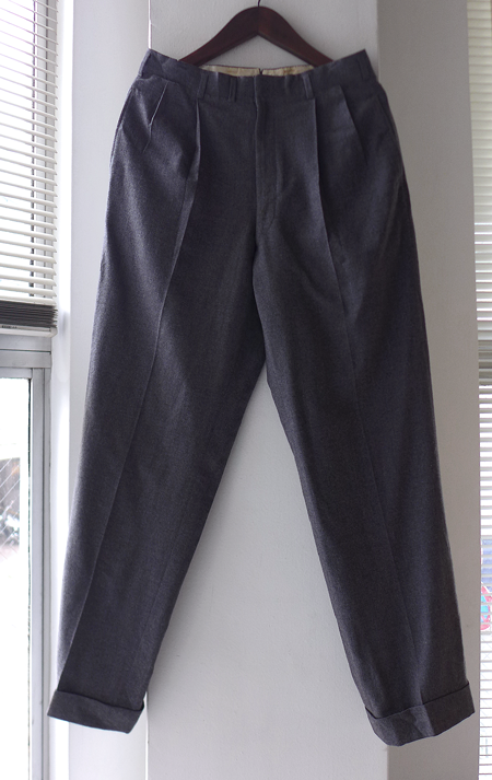 1950~60s Vintage Wool Slacks Gray ヴィンテージウール 1950~60s Vintage Wool Slacks Gray ヴィンテージウール