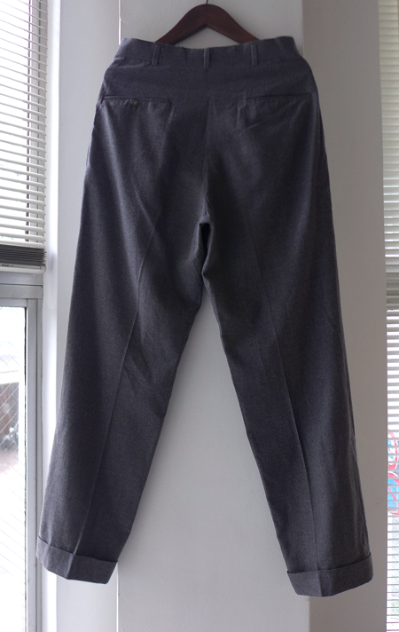 [ゴールデンサイズ]60s vintage slacks グレー usa 50s 1960'S VINTAGE WOOL SLACKS 「グレー、実寸W32 L30.5