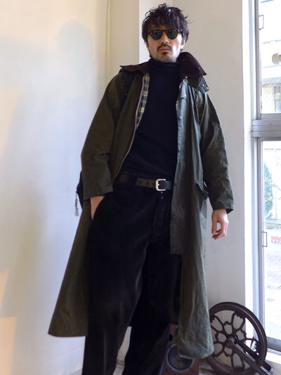 1980s Vintage Barbour Burghley Oiled Coat ヴィンテージ