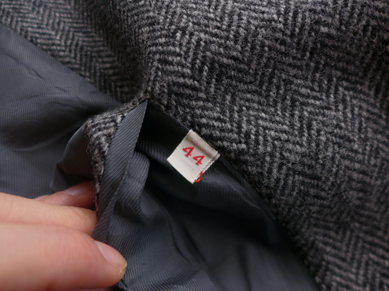1960s Vintage Italy Wool Tweed Coat ヴィンテージイタリア製