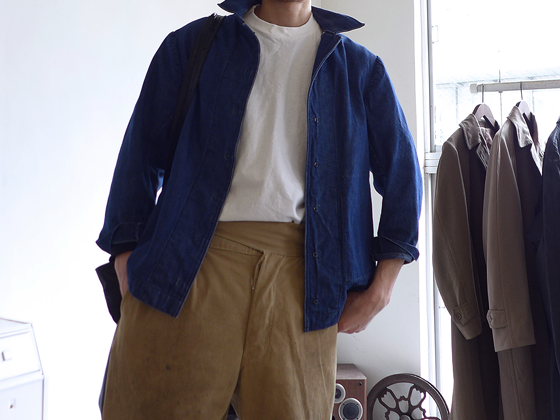 1940s Vintage Prisoner Denim Work Jacket ヴィンテージ 1940s Vintage Prisoner Denim Work Jacket ヴィンテージ