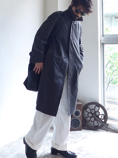 1980s Vintage Burberrys Cotton Balmacaan Coat ヴィンテージ 1980s Vintage Burberrys Cotton Balmacaan Coat ヴィンテージ