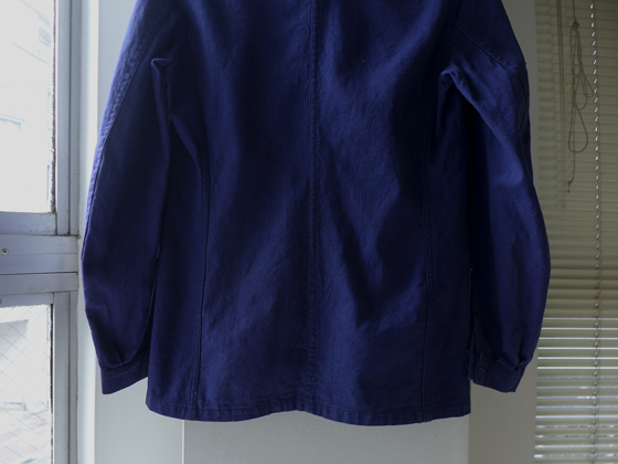 40年代 フランス リネン ワーク ミリタリー ジャケット 40s-50s French Military Olive Green Work Jacket