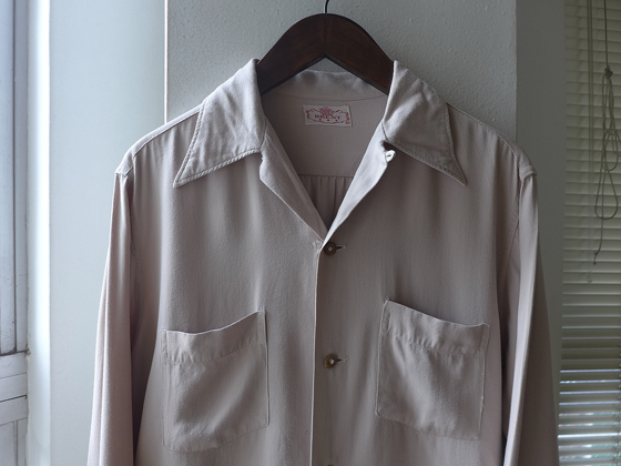 1950s Vintage Brent Rayon Open Collar Shirt ヴィンテージ 1950s Vintage Brent Rayon Open Collar Shirt ヴィンテージ