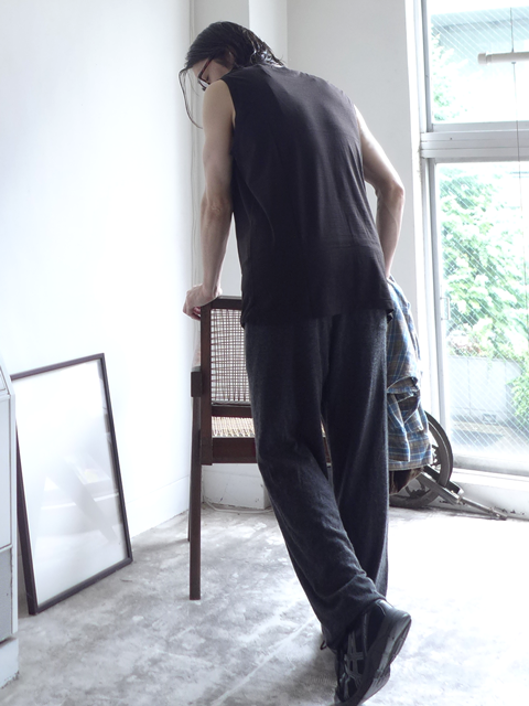 COMOLIサマーウール天竺ノースリーブ3/Brown - ANNE-TRE COMOLIサマーウール天竺ノースリーブ3/Brown - ANNE-TRE